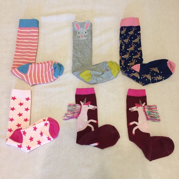 Mini Boden Other - 5 PAIRS! Mini Boden / Cat & Jack Knee High Socks